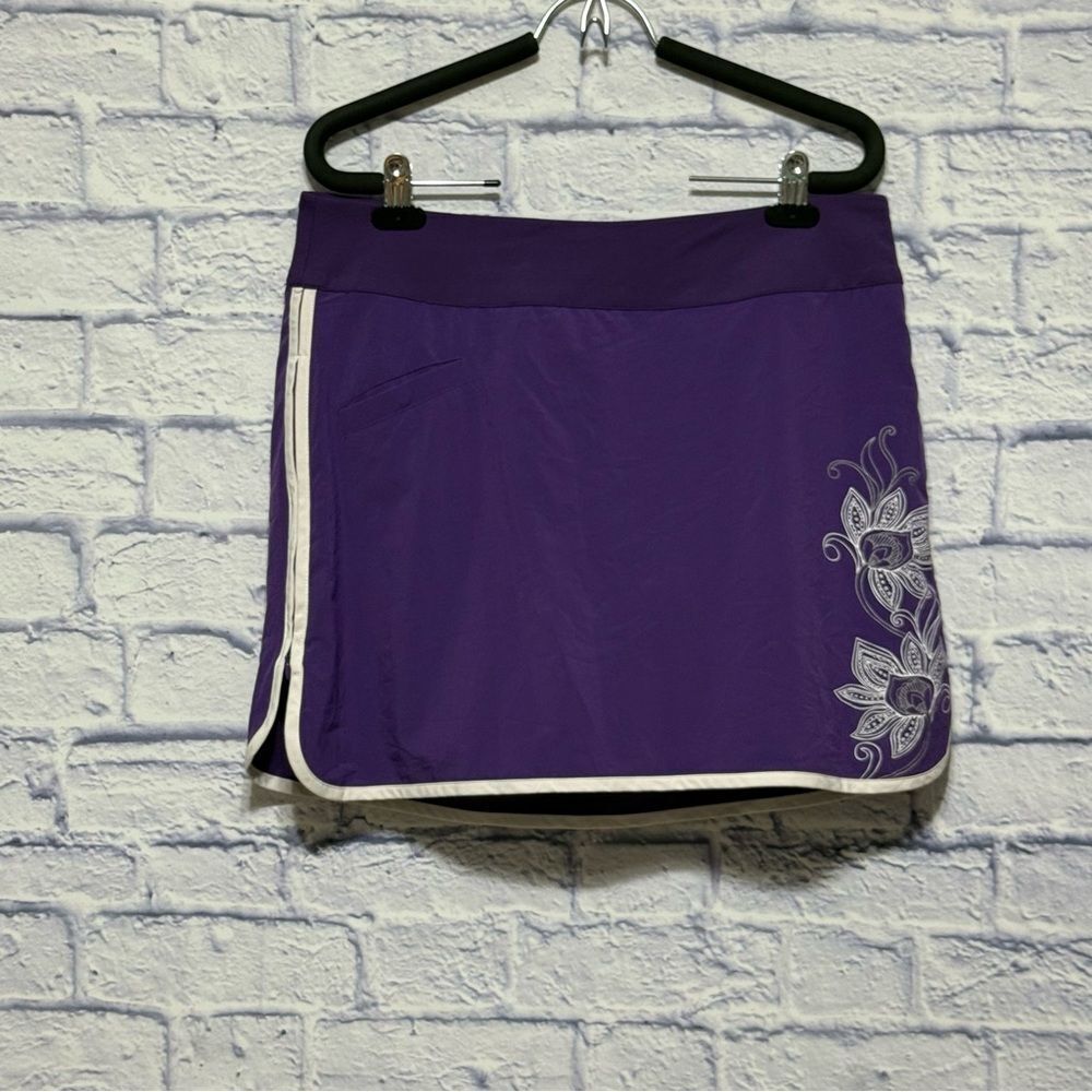 Athleta Swift Zip Skirt Athletic Skort purple Women Size 12